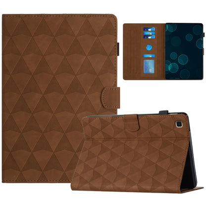 For Samsung Galaxy Tab A 10.1 2019 Diamond Texture Embossed Leather Tablet Case(Brown) by bashfashion