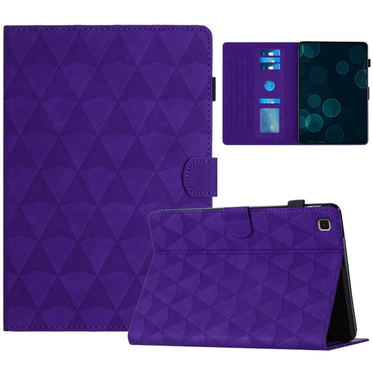 For Samsung Galaxy Tab A7 Lite T220 Diamond Texture Embossed Leather Tablet Case(Purple) by bashfashion