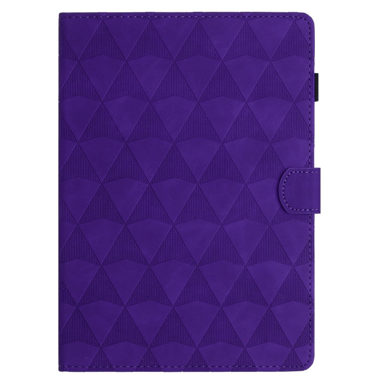 For Samsung Galaxy Tab A11 / A9 Diamond Texture Embossed Leather Tablet Case(Purple) by bashfashion