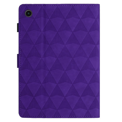 For Samsung Galaxy Tab A11 / A9 Diamond Texture Embossed Leather Tablet Case(Purple) by bashfashion