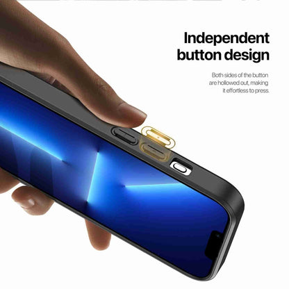 For iPhone 13 Pro DUX DUCIS Rafi II Series MagSafe Magnetic Holder RFID Phone Case(Black) by DUX DUCIS