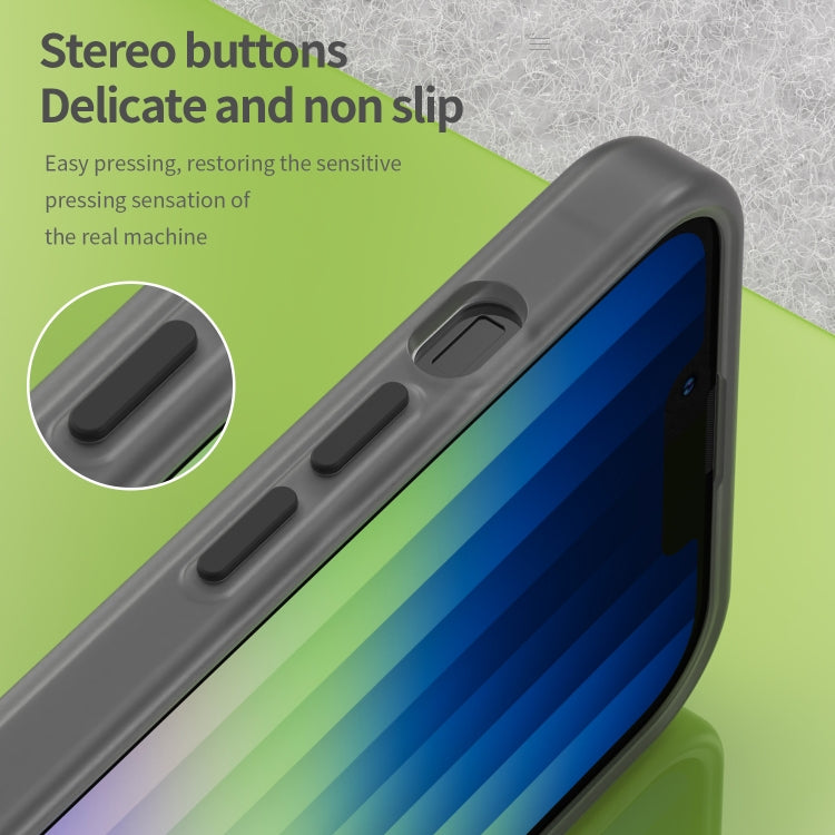 For iPhone 16e MagSafe Frosted Translucent TPU + PC Full Coverage Phone Case(Black) by bashfashion