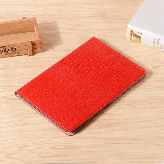 For Samsung Galaxy Tab S9 FE Crocodile Texture Leather Tablet Case(Red) by bashfashion