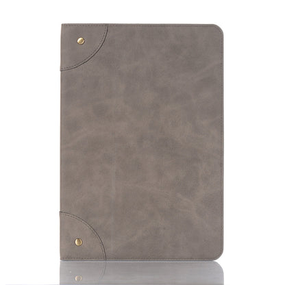 For Samsung Galaxy Tab S9 FE Retro Book Leather Tablet Case(Grey) by bashfashion