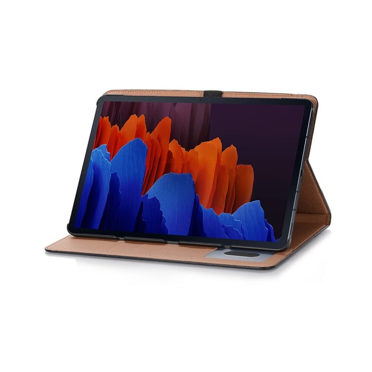 For Samsung Galaxy Tab S9 FE Retro Book Leather Tablet Case(Black) by bashfashion