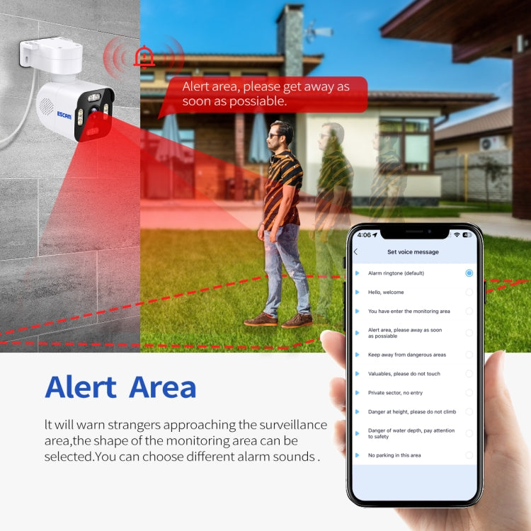 ESCAM PT303 3MP HD Motion Detection APP Control Pan & Tilt WiFi IP Camera(EU Plug) by ESCAM