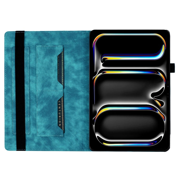 For iPad Pro 11 2025 / 2024 Butterfly Cat Embossing Leather Tablet Case(Sky Blue) by bashfashion