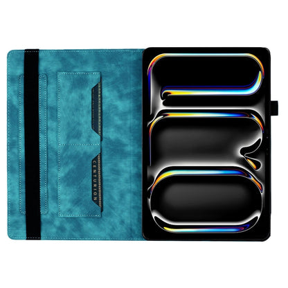 For iPad Pro 11 2025 / 2024 Butterfly Cat Embossing Leather Tablet Case(Sky Blue) by bashfashion