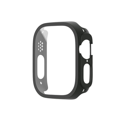 For Apple Watch Ultra 3 / 2 / 1 Ultra 49mm Painting PC Hybrid Tempered Film Integrated Watch Case(Black) by bashfashion