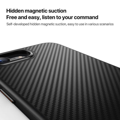 For iPhone 16e Kevlar Fiber Shockproof MagSafe Phone Case(Black) by bashfashion