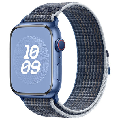 For Apple Watch Ultra 49mm Loop Nylon Watch Band(Storm Blue) by bashfashion