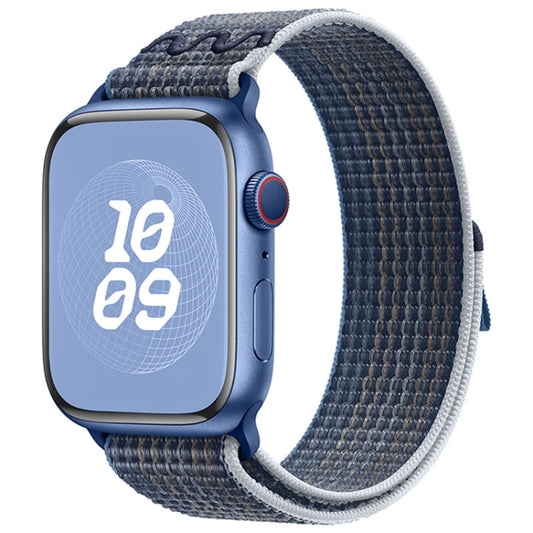 For Apple Watch Ultra 49mm Loop Nylon Watch Band(Storm Blue) by bashfashion
