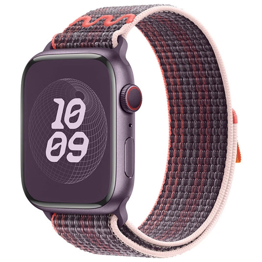 For Apple Watch Ultra 49mm Loop Nylon Watch Band(Berry Purple) by bashfashion