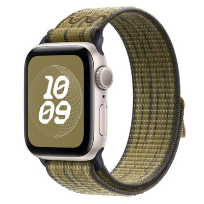 For Apple Watch Ultra 49mm Loop Nylon Watch Band(Green with Grey) by bashfashion