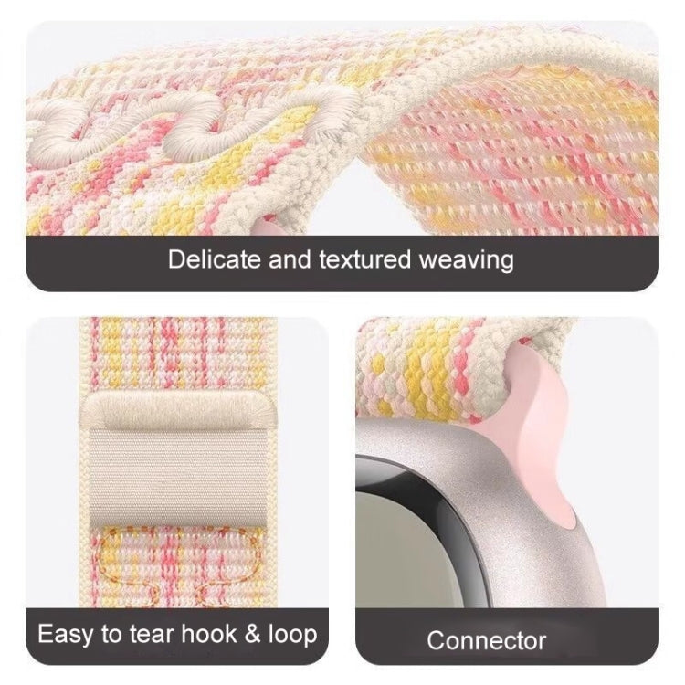 For Apple Watch Ultra 49mm Loop Nylon Watch Band(Colorful Starlight) by bashfashion