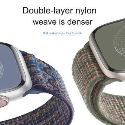 For Apple Watch Ultra 49mm Loop Nylon Watch Band(Milky White) by bashfashion