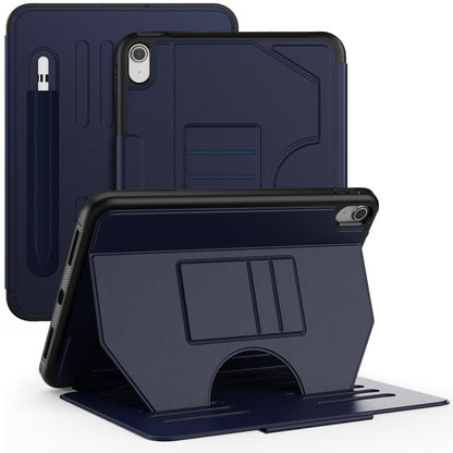 For iPad 2025 / 2022 Notebook Magnetic Leather Tablet Case(Navy Blue) by bashfashion