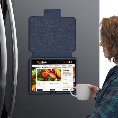 For iPad 2025 / 2022 Notebook Magnetic Leather Tablet Case(Navy Blue) by bashfashion