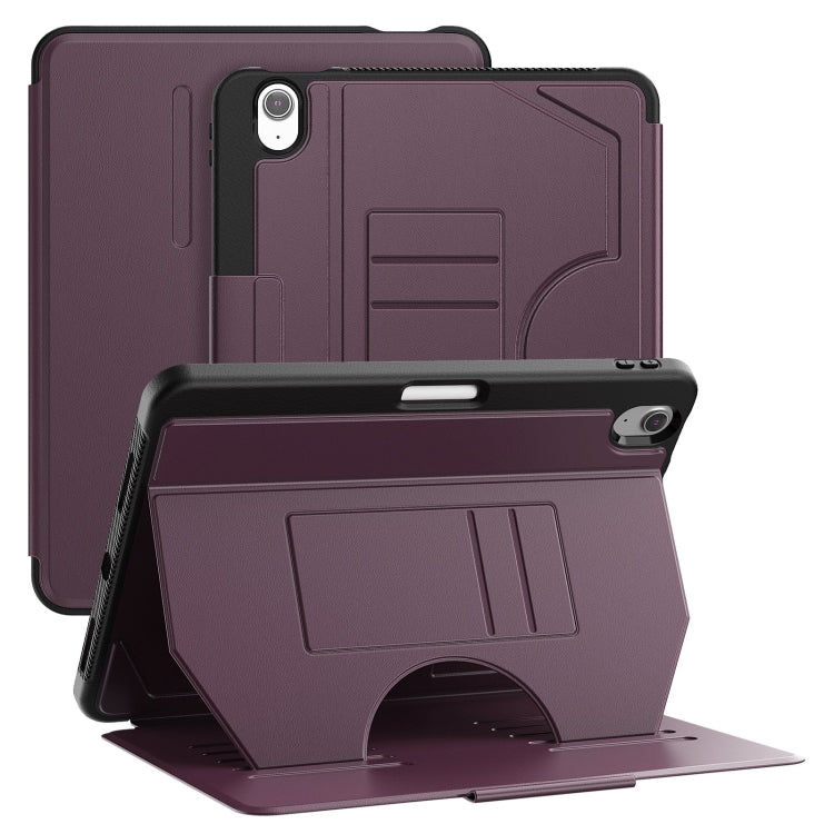 For iPad Air 11 2025 / 2024 Notebook Magnetic Leather Tablet Case(Purple) by bashfashion