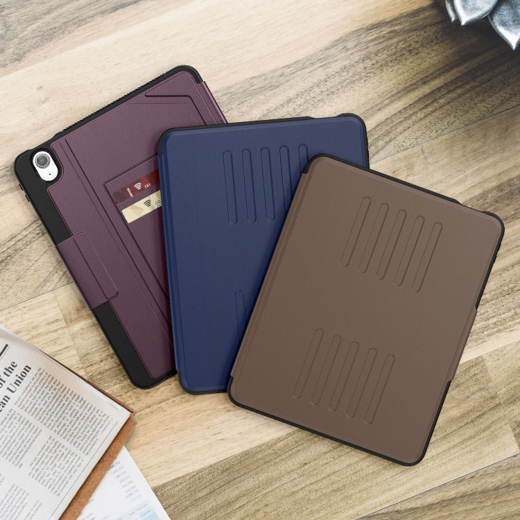For iPad Air 11 2025 / 2024 Notebook Magnetic Leather Tablet Case(Purple) by bashfashion