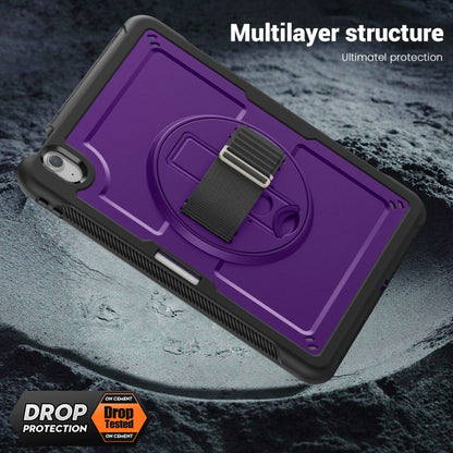 For iPad Air 11 2025 / 2024 Honeycomb Hand Grip Turntable Stand Tablet Case(Purple) by bashfashion