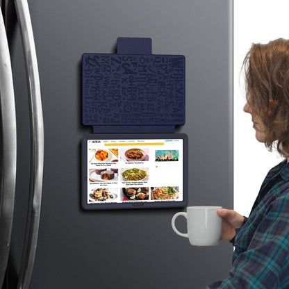 For Samsung Galaxy Tab A11+ / A9+ Notebook Magnetic Leather Tablet Case(Navy Blue) by bashfashion