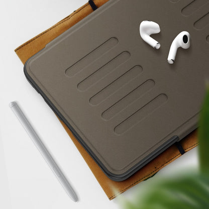 For Samsung Galaxy Tab A11 / A9 Notebook Magnetic Leather Tablet Case(Brown) by bashfashion