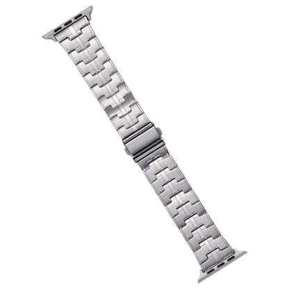 For Apple Watch Ultra 2 49mm Stainless Steel Watch Band(Silver) by bashfashion