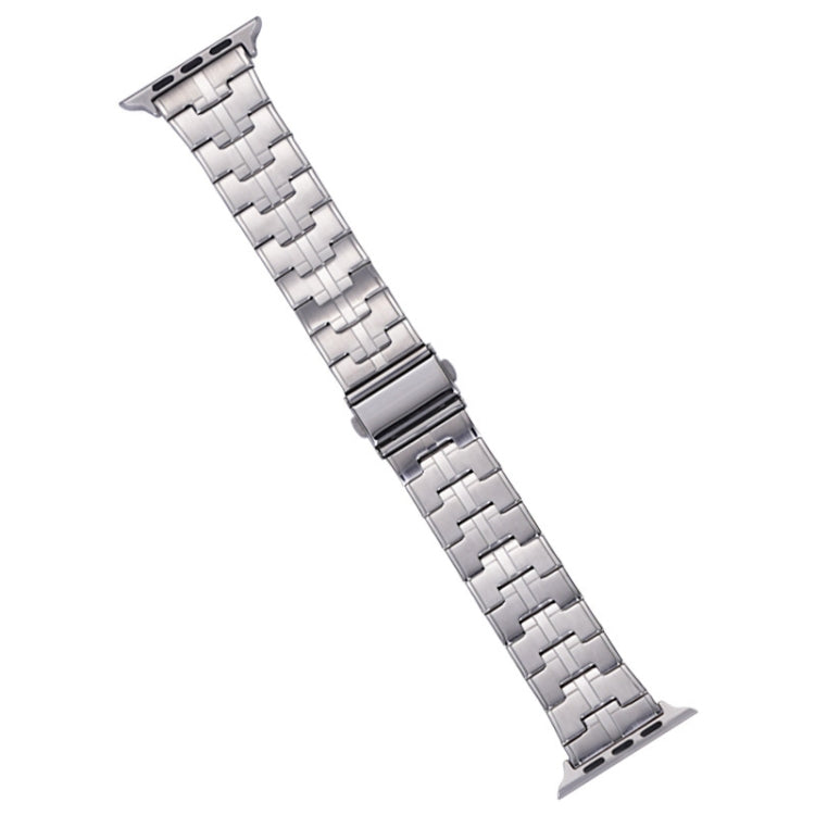 For Apple Watch Ultra 49mm Stainless Steel Watch Band(Silver) by bashfashion