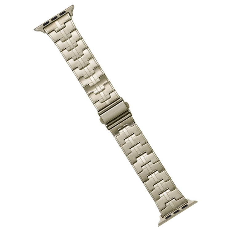 For Apple Watch Series 2 42mm Stainless Steel Watch Band(Titanium) by bashfashion