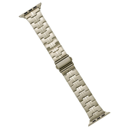 For Apple Watch Series 2 42mm Stainless Steel Watch Band(Titanium) by bashfashion