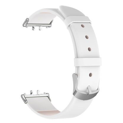 For Samsung Galaxy Fit 3 PU Leather Watch Band(White) by bashfashion