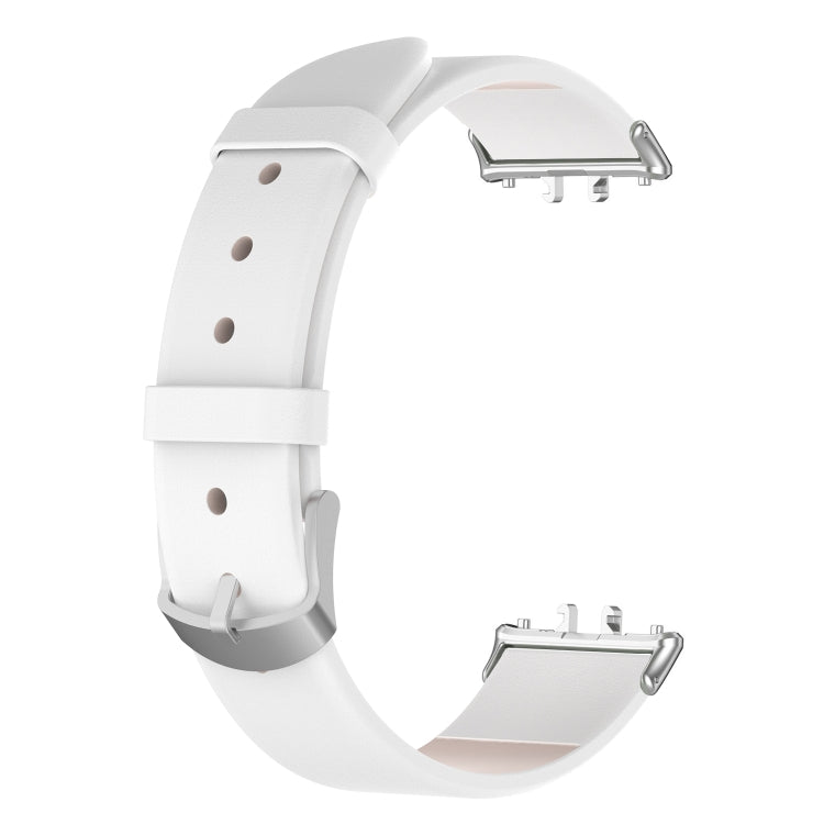 For Samsung Galaxy Fit 3 PU Leather Watch Band(White) by bashfashion