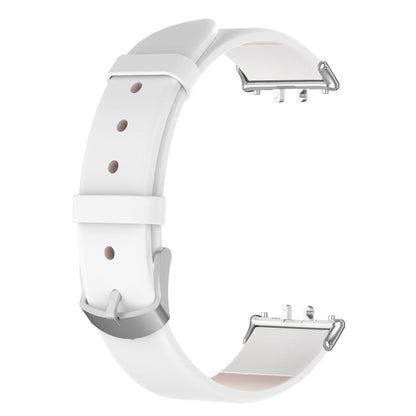 For Samsung Galaxy Fit 3 PU Leather Watch Band(White) by bashfashion