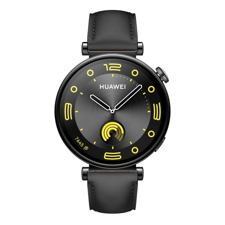 For Huawei Watch GT 4 18mm Genuine Leather Watch Band(Black) by bashfashion