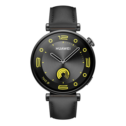 For Huawei Watch GT 4 18mm Genuine Leather Watch Band(Black) by bashfashion