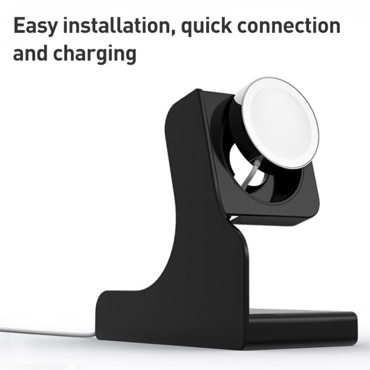 For Apple Watch Series Smart Watch Charging Stand PC Base(Black) by bashfashion