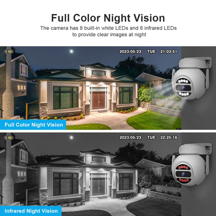 SriHome SH047 4MP IP66 Waterproof Motion Detection Night Vision WiFi HD Camera(UK Plug) by SriHome