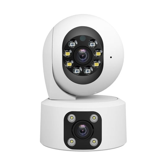 SriHome SH049 2MP + 2MP Humanoid Tracking Smart Night Vision Dual Lens HD IP Camera(UK Plug) by SriHome