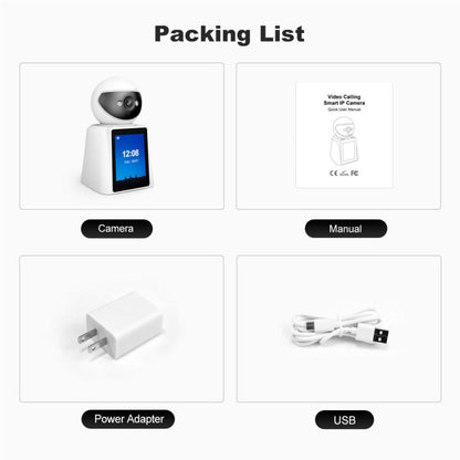 Srihome SH053 4MP 2.8 inch IPS Screen Smart Video Calling IP Camera Baby Monitor(UK Plug) by SriHome