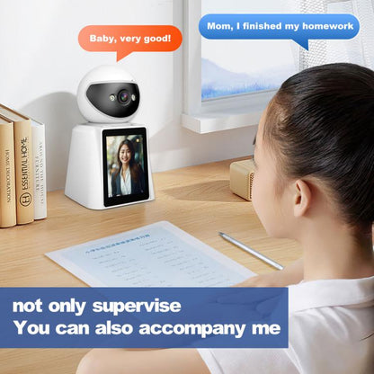 Srihome SH053 4MP 2.8 inch IPS Screen Smart Video Calling IP Camera Baby Monitor(UK Plug) by SriHome