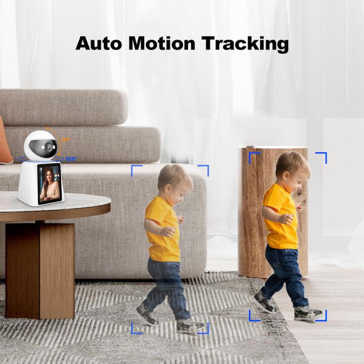 Srihome SH053 4MP 2.8 inch IPS Screen Smart Video Calling IP Camera Baby Monitor(AU Plug) by SriHome