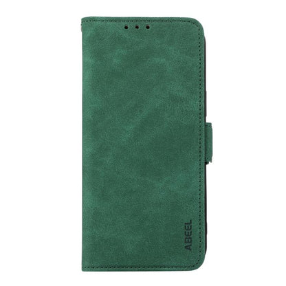 For iPhone 16e ABEEL Frosted Magnetic RFID Leather Phone Case(Green) by bashfashion