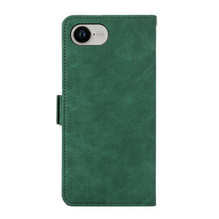 For iPhone 16e ABEEL Frosted Magnetic RFID Leather Phone Case(Green) by bashfashion