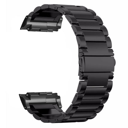 For Huawei Watch D Three-Bead Stainless Steel Watch Band(Black) by bashfashion