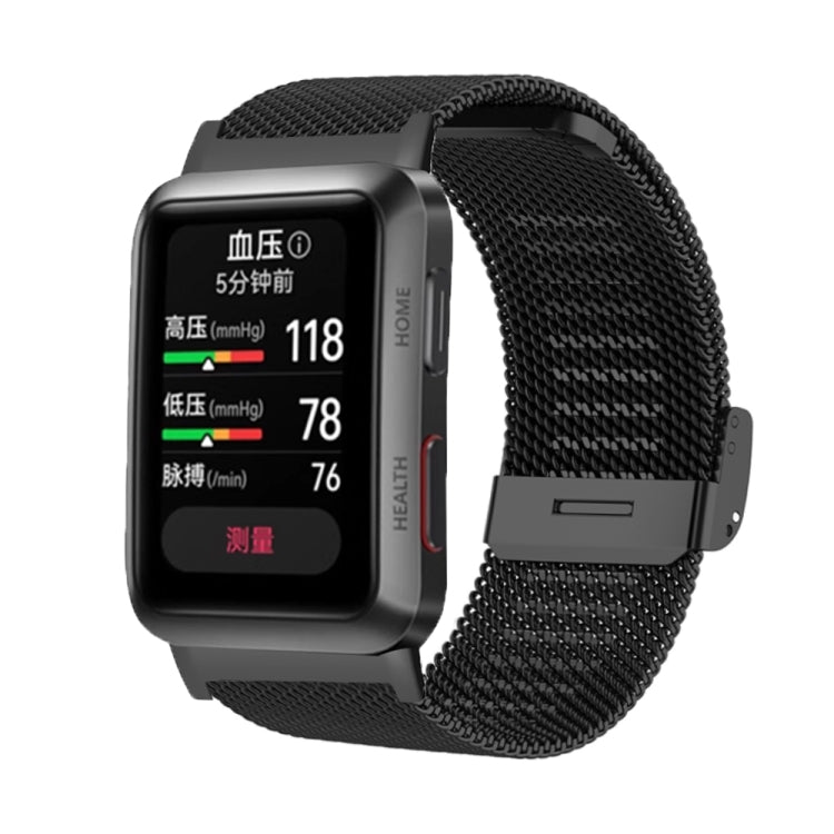 For Huawei Watch D Milan Metal Steel Mesh Watch Band(Black) by bashfashion
