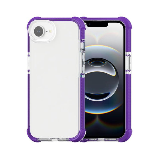 For iPhone 16e Acrylic Full Coverage Shockproof Phone Case(Purple) by bashfashion