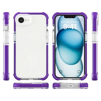 For iPhone 16e Acrylic Full Coverage Shockproof Phone Case(Purple) by bashfashion