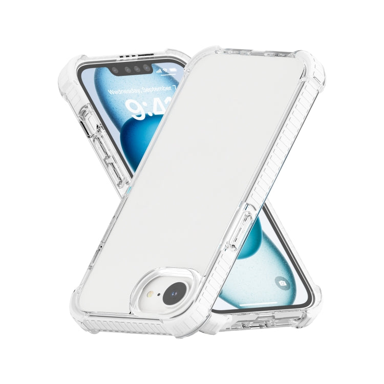 For iPhone 16e Acrylic Full Coverage Shockproof Phone Case(Transparent) by bashfashion