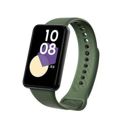 For Honor Band 9 Black Buckle TPU Watch Band(Dark Green) by bashfashion